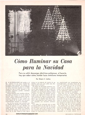 Cómo Iluminar su Casa para la Navidad - Diciembre 1968
