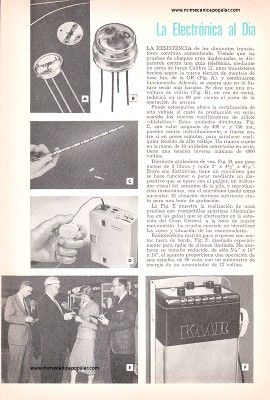 La Electrónica al Día - Octubre 1958