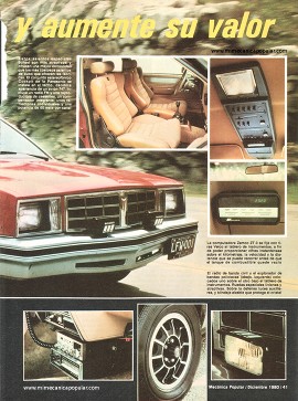 Transforme su auto y aumente su valor - Diciembre 1980