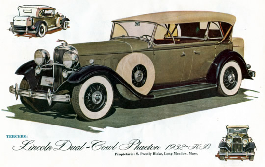 Tercero - Lincoln Dual - Cowl Phaeton 1932-KB