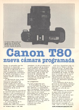 Fotografía: Canon T80 - Julio 1985