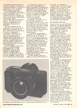 Fotografía: Canon T80 - Julio 1985