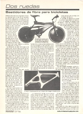 Bastidores de fibra para bicicletas - Mayo 1989