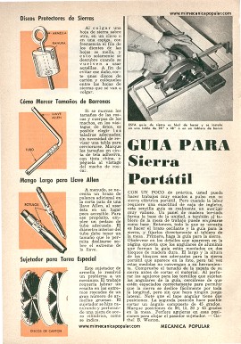 Guía Para Sierra Portátil - Enero 1961
