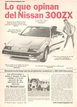 Informe de los dueños: Nissan 300ZX - Septiembre 1984