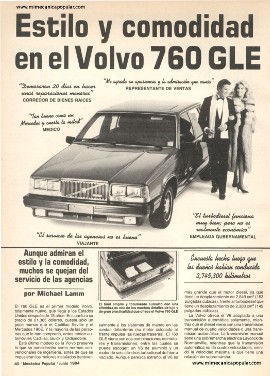 Informe de los dueños: Volvo 760 GLE - Junio 1984