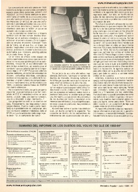 Informe de los dueños: Volvo 760 GLE - Junio 1984