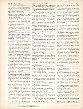 Informe de los dueños: Buick Special V6 - Agosto 1962
