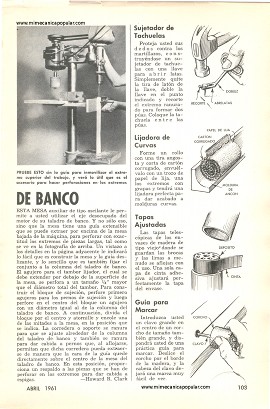 Mesa Auxiliar Para Taladro de Banco - Abril 1961