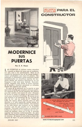 Modernice sus Puertas - Julio 1957