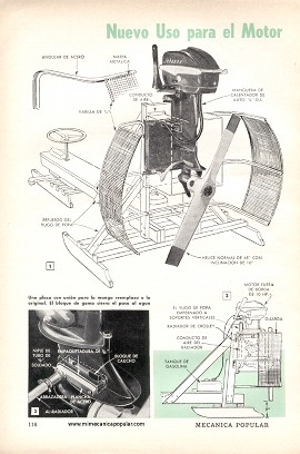 Nuevo Uso para el Motor Fuera de Borda - Diciembre 1958