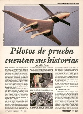Aviación: Pilotos de pruebas cuentan sus historias - Agosto 1991
