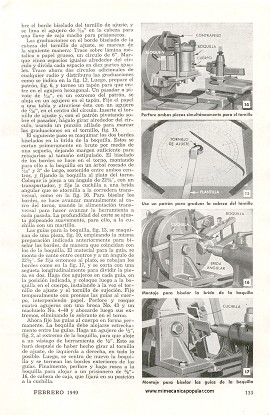 Aditamento Excéntrico para Barrenar -torno metal - Febrero 1949