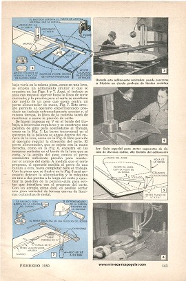 Aditamentos para Acelerar Aserrados - Febrero 1950