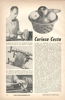 Curiosa Cesta para Frutas - Noviembre 1950