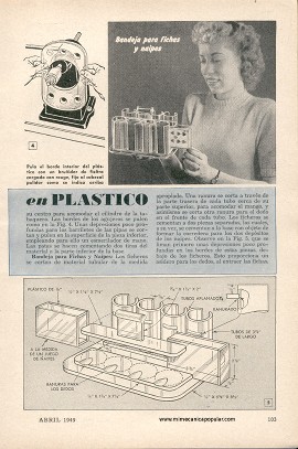 Proyectos en Plástico - Abril 1949