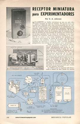 Receptor Miniatura para Experimentadores - Diciembre 1950