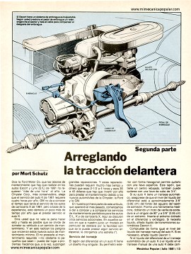 Arreglando la tracción delantera - Julio 1981