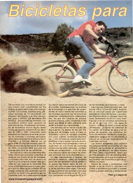 Bicicletas para todo terreno - Octubre 1984