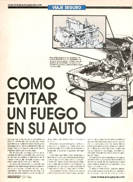 Cómo Evitar un Fuego en su Auto - Julio 1989