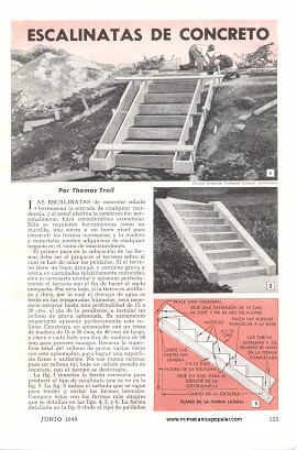 Escalinatas de Concreto - Junio 1949