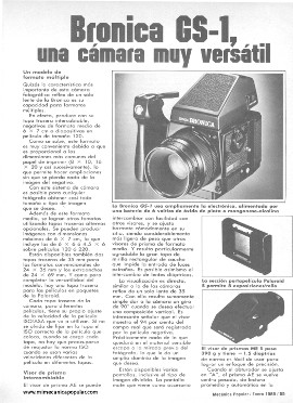 Fotografía - Bronica GS-1 una cámara muy versátil - Enero 1985