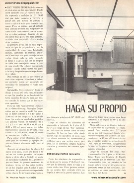 Haga Su Propio Techo Luminoso - Abril 1972