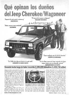 Informe de los dueños - Jeep Cherokee-Wagoneer - Enero 1985