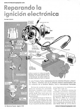 Reparando la ignición electrónica -Agosto 1978