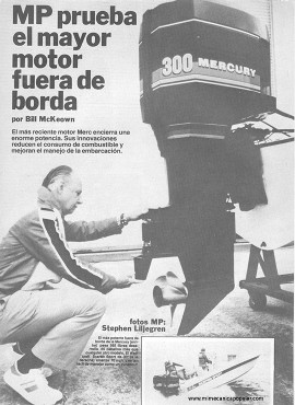 MP prueba el mayor motor fuera de borda - Abril 1980