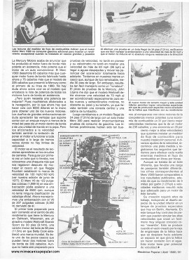 MP prueba el mayor motor fuera de borda - Abril 1980