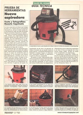 Aspiradora Craftsman Modelo 179780 - Enero 1991