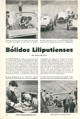 Bólidos Liliputienses - Agosto 1960