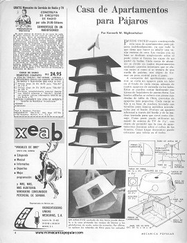 Casa de Apartamentos para Pájaros - Junio 1966