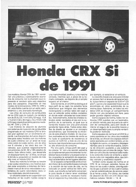 Honda CRX Si - Marzo 1991