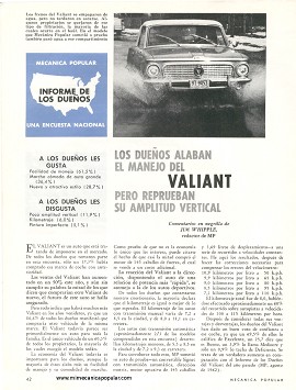 Informe de los dueños: Valiant - Septiembre 1963