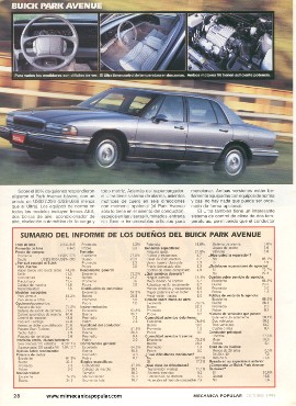 Informe de los dueños: Buick Park Avenue - Octubre 1995