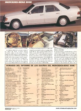 Informe de los dueños: Mercedes-Benz 300E - Septiembre 1994