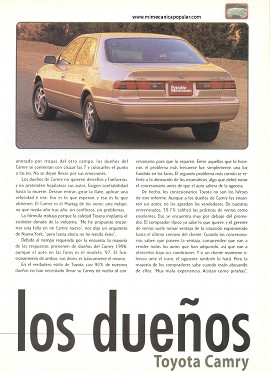 Informe de los dueños: Toyota Camry - Agosto 1997