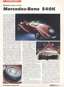 Modelos para armar: Mercedes-Benz 540K - Marzo 1995
