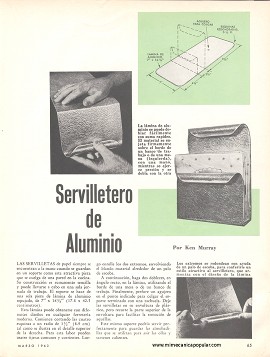 Servilletero de Aluminio - Marzo 1963