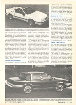 Tecnología Chrysler 1989 - Enero 1989