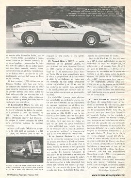Los Autos más Emocionantes del Mundo - Febrero 1973