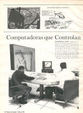 Computadoras que Controlan el Tránsito - Febrero 1973