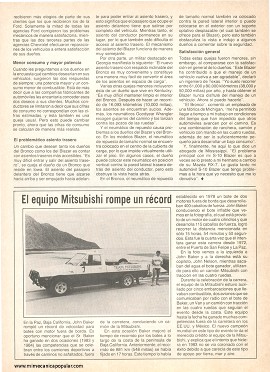 Informe de los dueños: Chevy Blazer y Ford Bronco - Febrero 1985