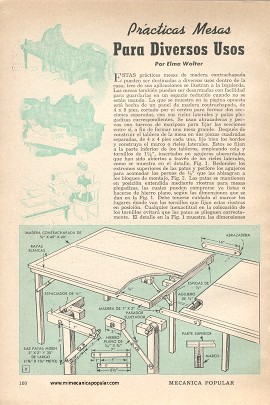 Prácticas Mesas Para Diversos Usos - Febrero 1951