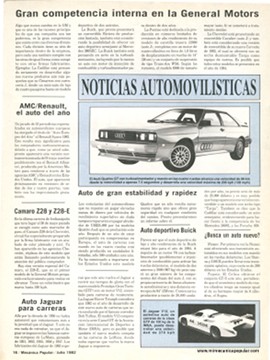 Noticias Automovilísticas - Julio 1982