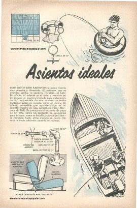 Para el pescador: Asientos ideales - Octubre 1959