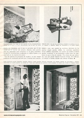 Embellezca su casa con puertas plegables - Diciembre 1971