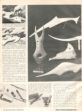 Talle madera como un profesional - Febrero 1973